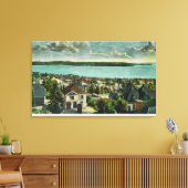 Harborview van Queen Anne Hill Canvas Afdruk (Insitu (Woonkamer))