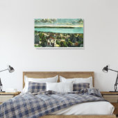 Harborview van Queen Anne Hill Canvas Afdruk (Insitu (Slaapkamer))