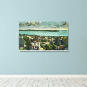Harborview van Queen Anne Hill Canvas Afdruk (Insitu (Houten vloer))
