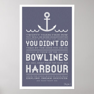 Harbour-afdrukken Poster