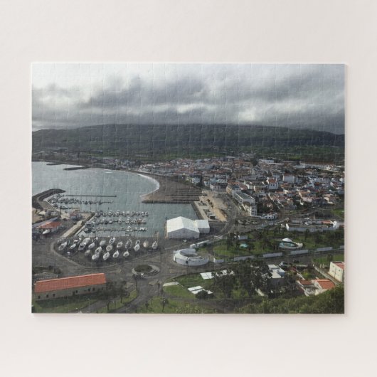 Harbour and coastline of Terceira Azores Legpuzzel (Horizontaal)
