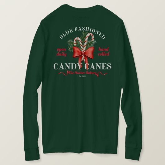 Harbour Bakery Donkergroen T-shirt (Design achterkant)