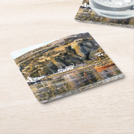 HARBOUR BARMOUTH WALES KARTONNEN ONDERZETTERS (Schuin)