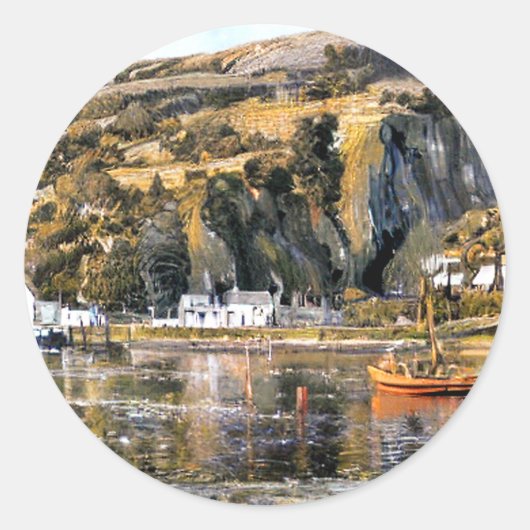 HARBOUR BARMOUTH WALES RONDE STICKER (Voorkant)