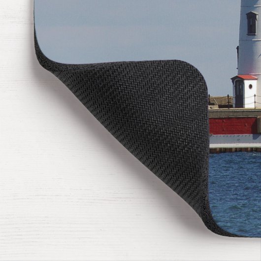 Harbour Beach Lighthouse mousepad Muismat (Hoek)