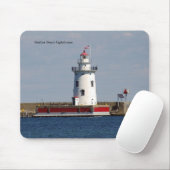 Harbour Beach Lighthouse mousepad Muismat (Met muis)