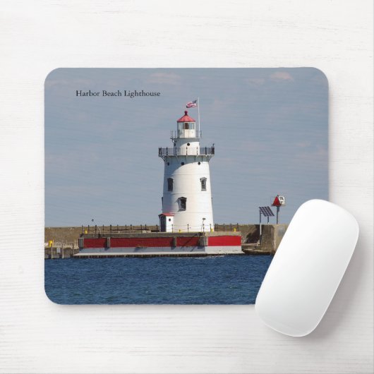 Harbour Beach Lighthouse mousepad Muismat (Met muis)