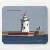 Harbour Beach Lighthouse mousepad Muismat (Voorkant)
