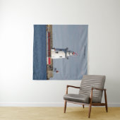 Harbour Beach Lighthouse tapestry Wandkleed (In Situ (horizontaal))