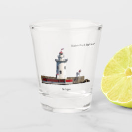 Harbour Beach Vuurtoren afbeelding shot glass Shot Glas