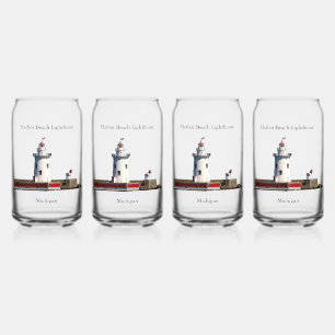 Harbour Beach Vuurtoren kan glas