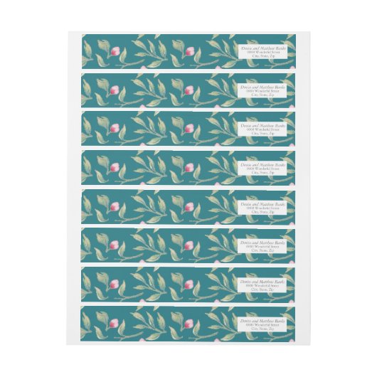 Harbour Blue Address Label (Vel)