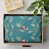 Harbour Blue Floral-weefselpapier Tissuepapier (Geschenk)