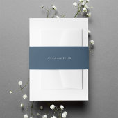 Harbour Blue Personalized Wedding Uitnodigingen Wikkel