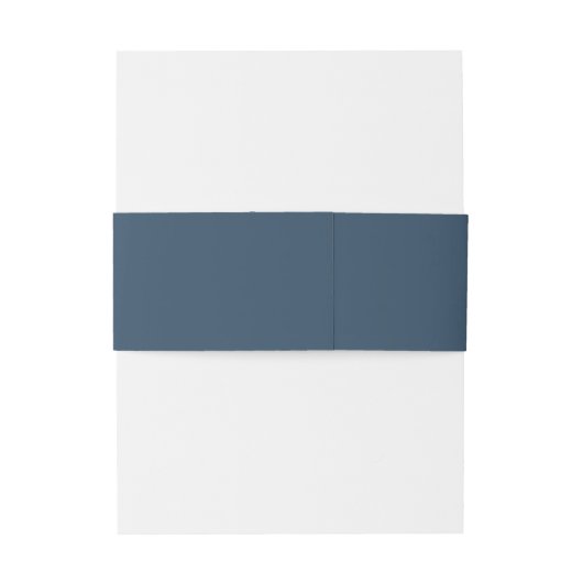 Harbour Blue Personalized Wedding Uitnodigingen Wikkel (Achterkant Voorbeeld)