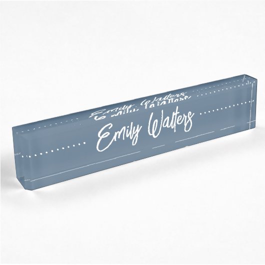 Harbour Blue Sketting Cursive Script Naambordje