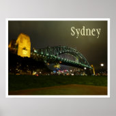 Harbour Bridge at Night, Sydney, Australië Poster (Voorkant)