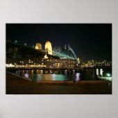 Harbour Bridge-lichten Poster (Voorkant)