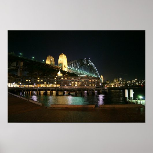 Harbour Bridge-lichten Poster (Voorkant)