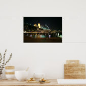 Harbour Bridge-lichten Poster (Keuken)