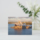 Harbour Bridge Shadow op het Sydney Opera House Briefkaart (Staand voorkant)