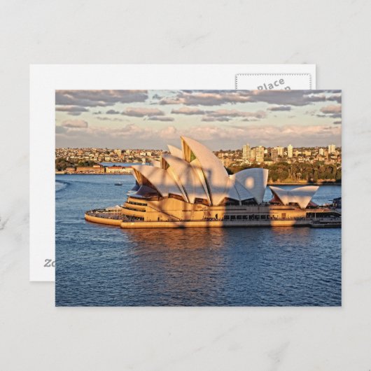 Harbour Bridge Shadow op het Sydney Opera House Briefkaart (Voorkant / Achterkant)
