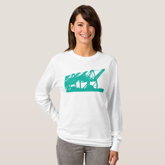 Harbour Cranes Bella Hoodie T-shirt (Voorkant volledig)
