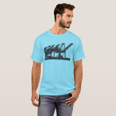 Harbour Cranes Turquoise T-Shirt (Voorkant volledig)