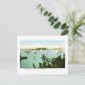 Harbour en Yacht Club, Bar Harbour, Maine Briefkaart (Staand voorkant)