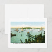Harbour en Yacht Club, Bar Harbour, Maine Briefkaart (Voorkant / Achterkant)