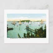 Harbour en Yacht Club, Bar Harbour, Maine Briefkaart (Voorkant)