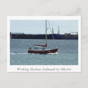 Harbour Falmouth door OllyArt-fotografie Briefkaart
