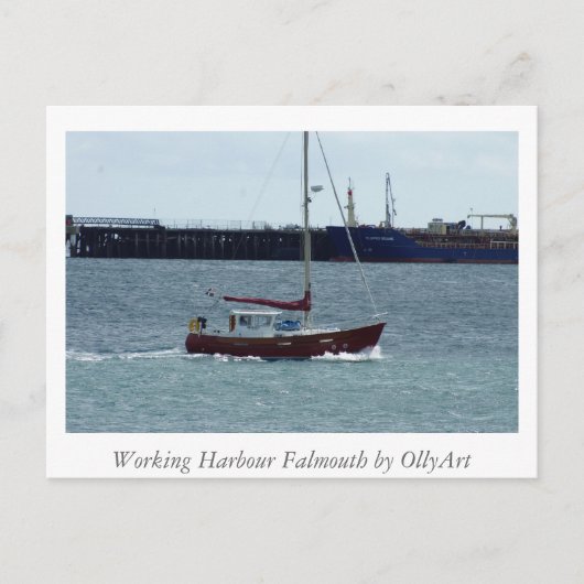 Harbour Falmouth door OllyArt-fotografie Briefkaart (Voorkant)