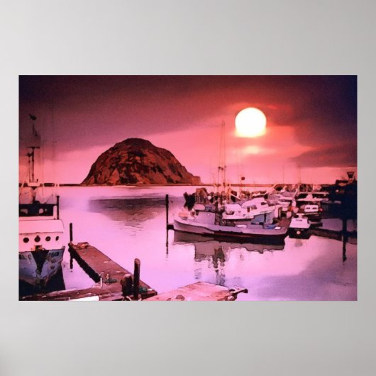 Harbour Hues Painted Poster (Voorkant)