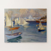 Harbour in Helsinki, Albert Edelfelt Legpuzzel (Horizontaal)