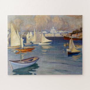 Harbour in Helsinki, Albert Edelfelt Legpuzzel