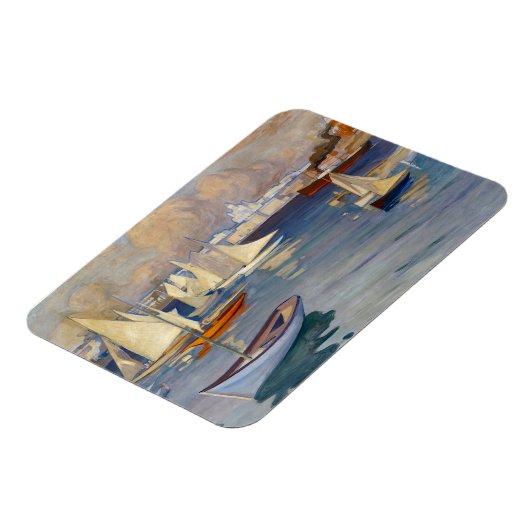 Harbour in Helsinki, Albert Edelfelt Magneet (Linkerzijde)