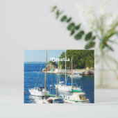 Harbour in Kroatië Briefkaart (Staand voorkant)