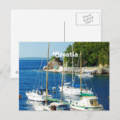 Harbour in Kroatië Briefkaart (Voorkant / Achterkant)