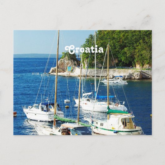 Harbour in Kroatië Briefkaart (Voorkant)