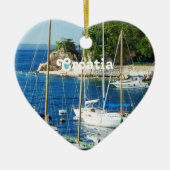 Harbour in Kroatië Keramisch Ornament (Voorkant)