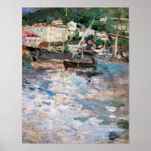 Harbour in Nice Poster (Voorkant)