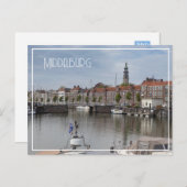 Harbour in Spring, Middelburg, Nederland Briefkaart (Voorkant / Achterkant)