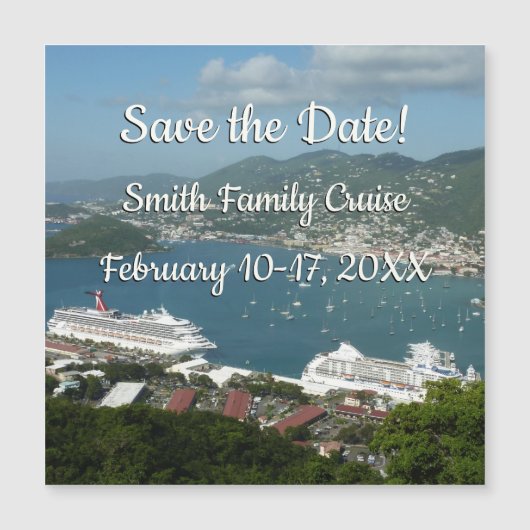 Harbour in St. Thomas Save the Date (Voorkant)