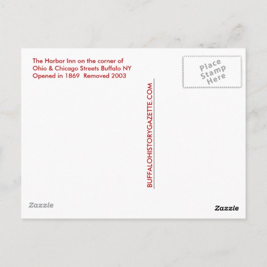 Harbour Inn 1940 Briefkaart (Achterkant)