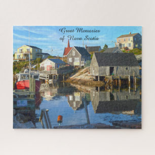 Harbour-instelling Nova Scotia Jigzaag Puzzle Legpuzzel