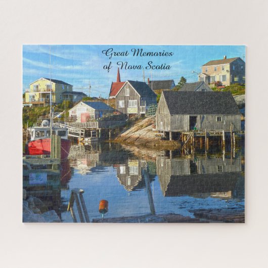 Harbour-instelling Nova Scotia Jigzaag Puzzle Legpuzzel (Horizontaal)