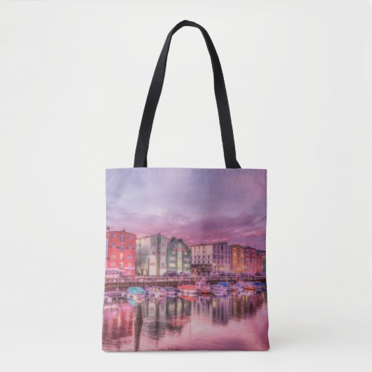 Harbour Licht All-Over-Print Canvas tas (Voorkant)