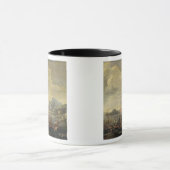 Harbour met vuurtoren en schepen (olie op canvas) mok (Midden)