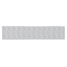 Harbour Mist Gray Contemmodern Swirl Table Runner